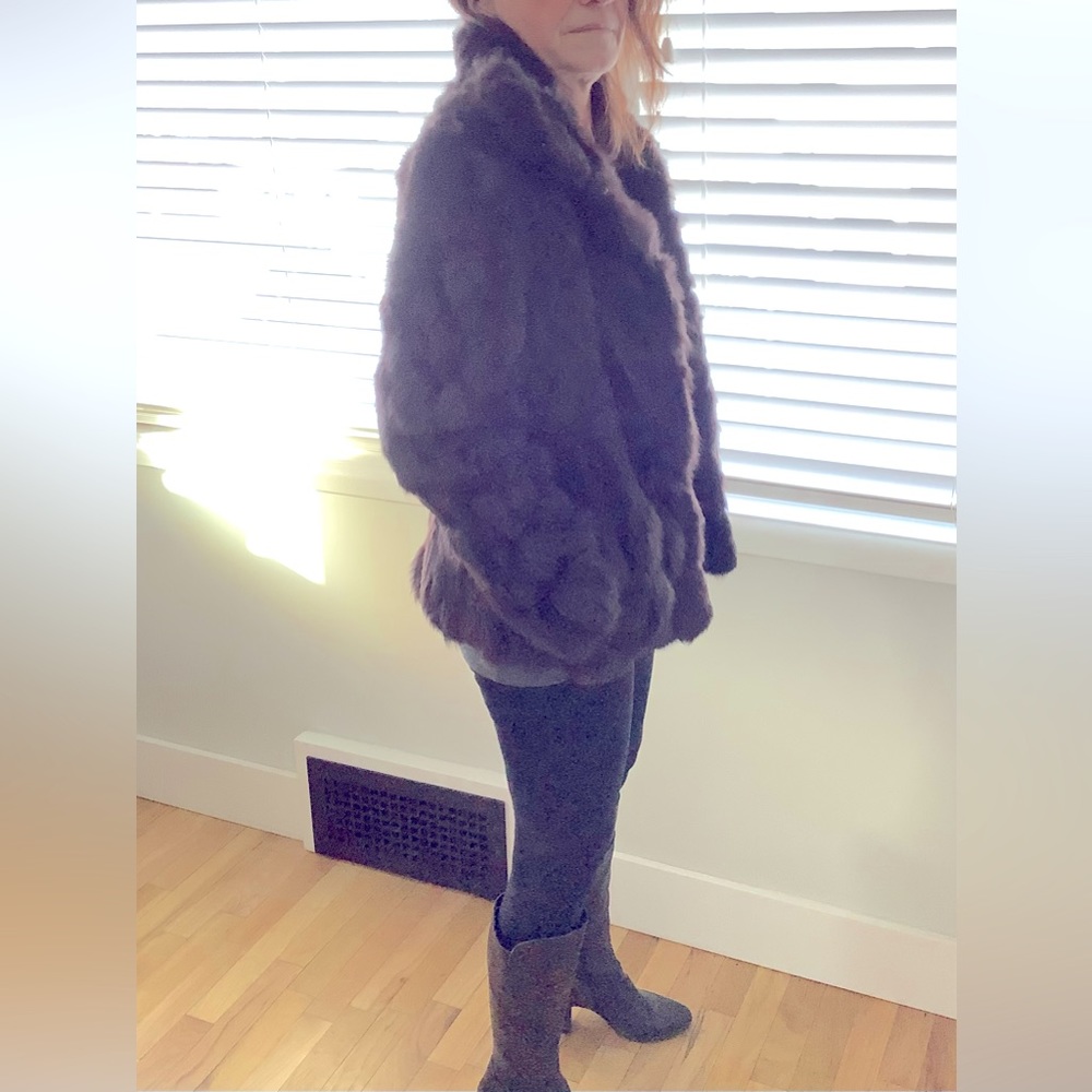 Elegant Brown Fur Coat